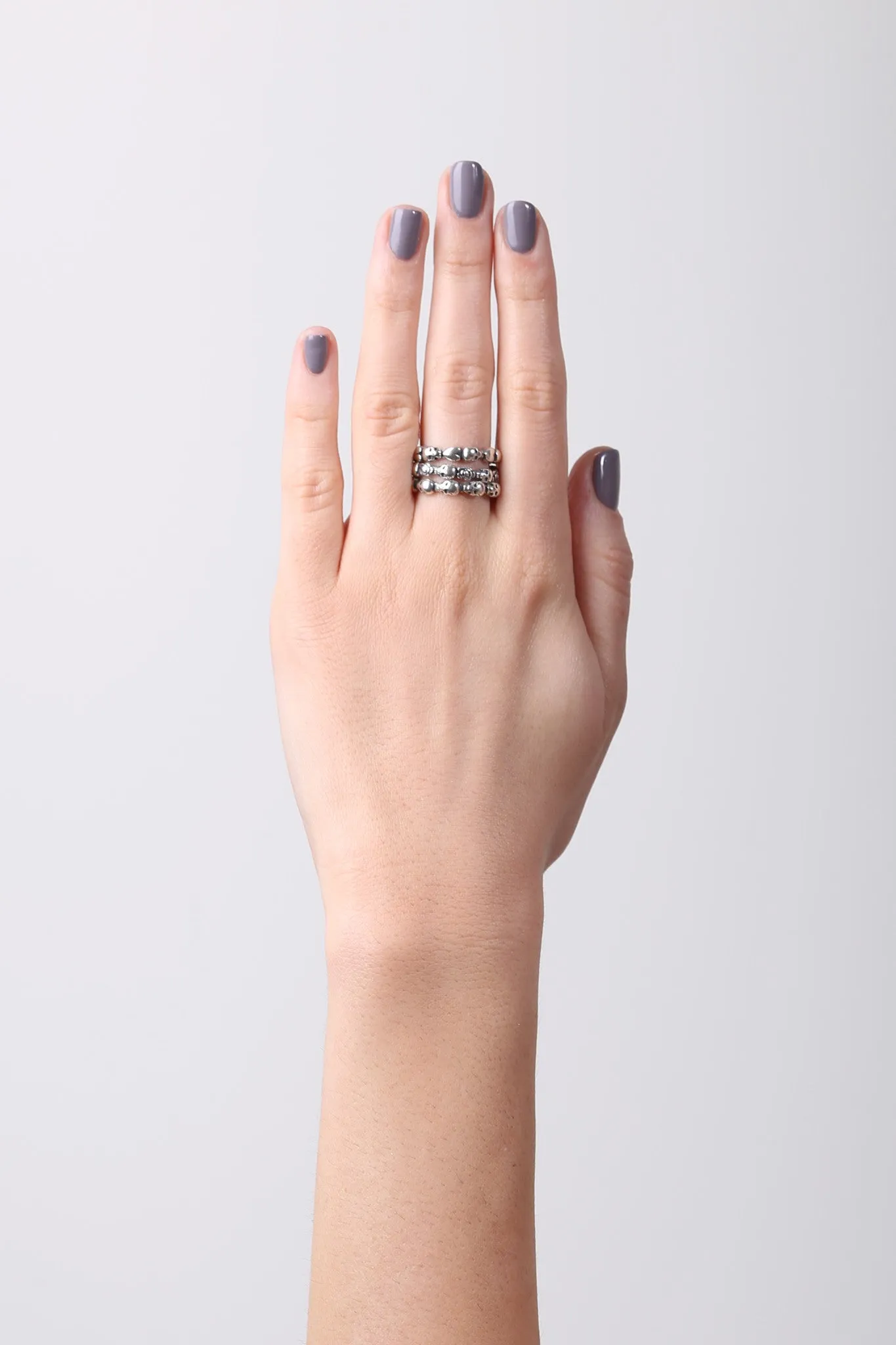 Stackable Skull & Heart Ring