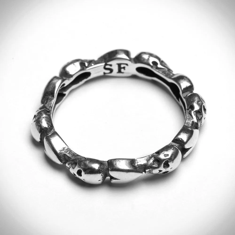 Stackable Skull & Heart Ring