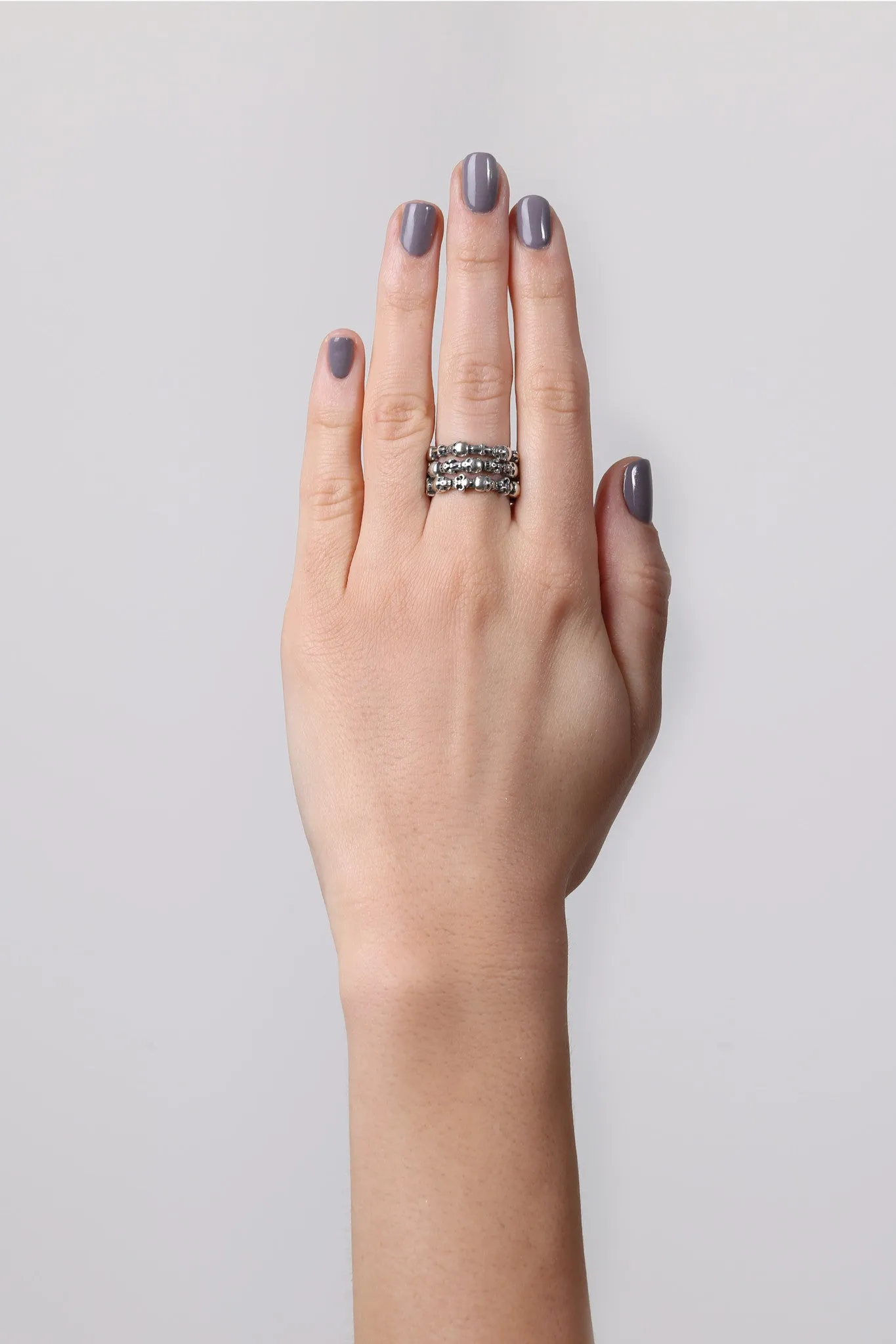Stackable Skull & Heart Ring