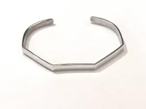 Sterling Silver Angled Cuff Bracelet