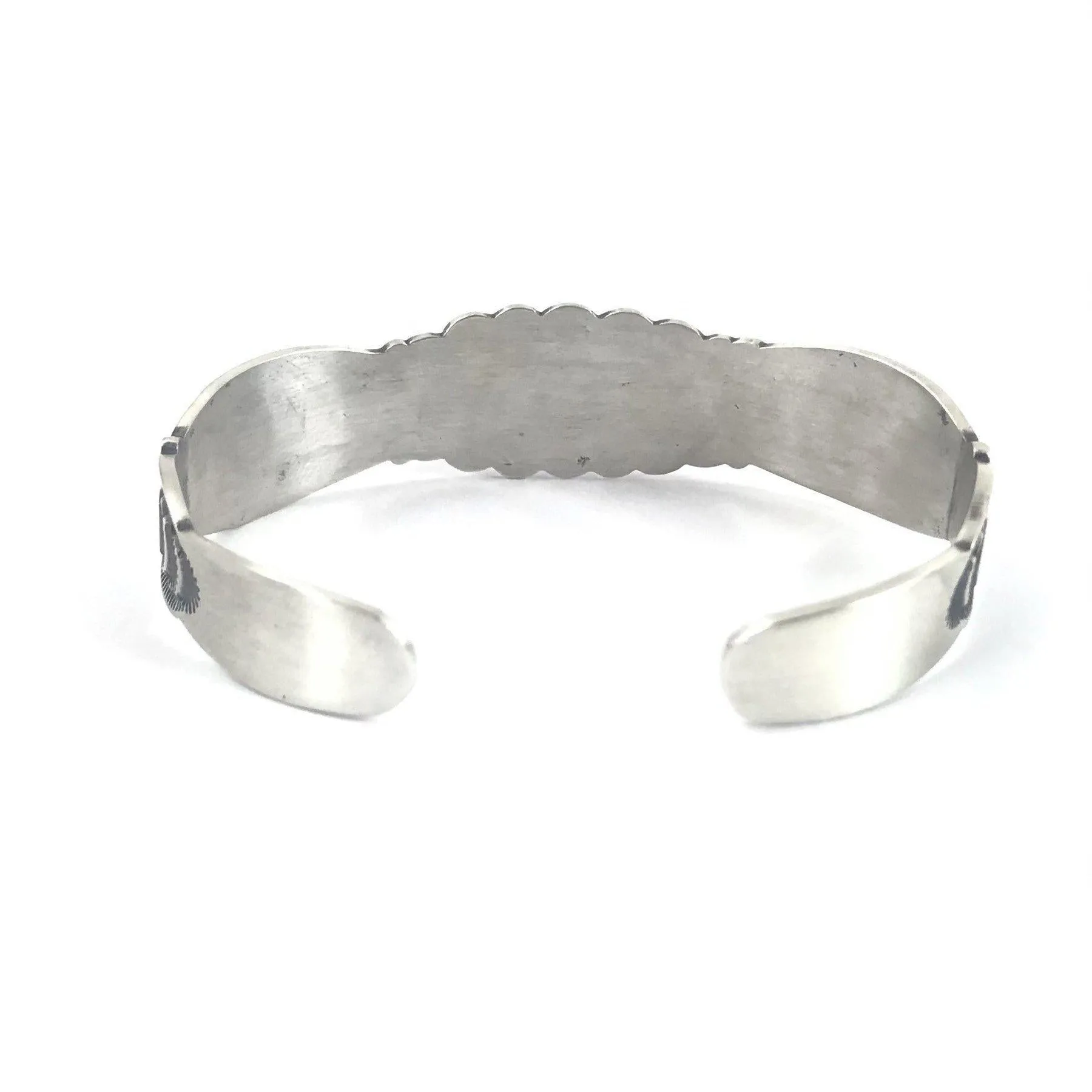 Sterling Silver Antiqued Stamp Bracelet