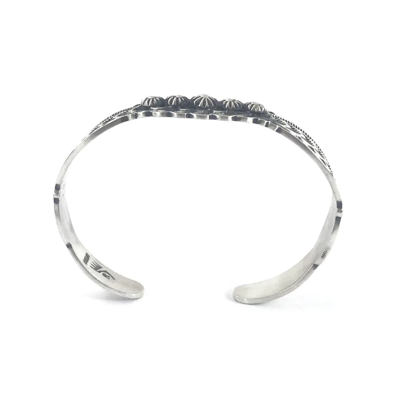 Sterling Silver Antiqued Stamp Bracelet