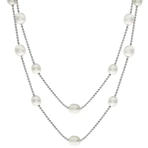 Sterling Silver Freshwater Pearl Strand Necklace