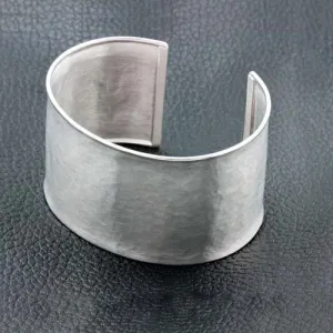 Sterling Silver Wide Cuff Bracelet