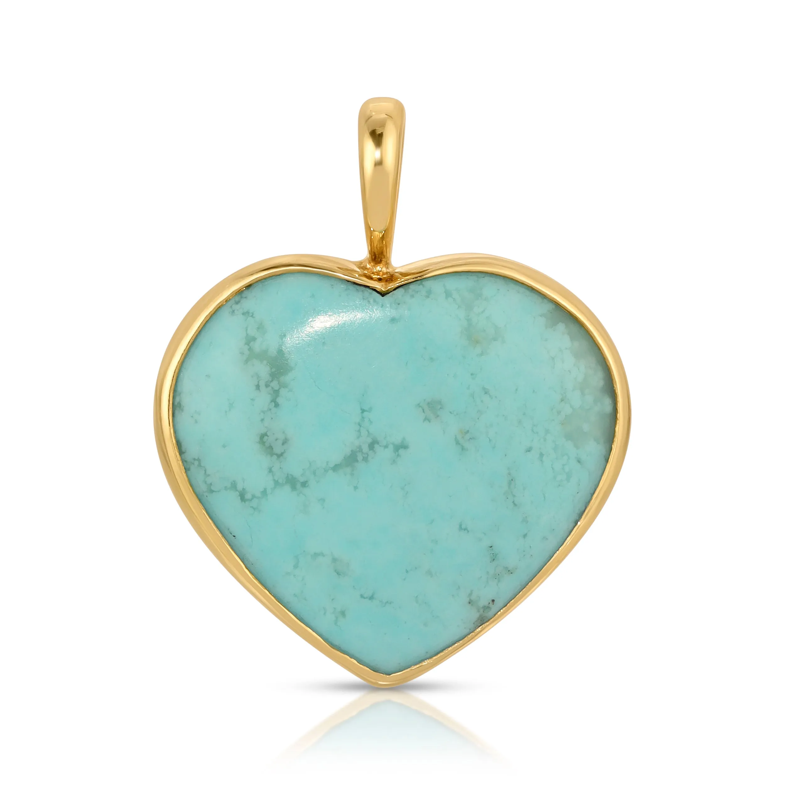Turquoise Heart Charm