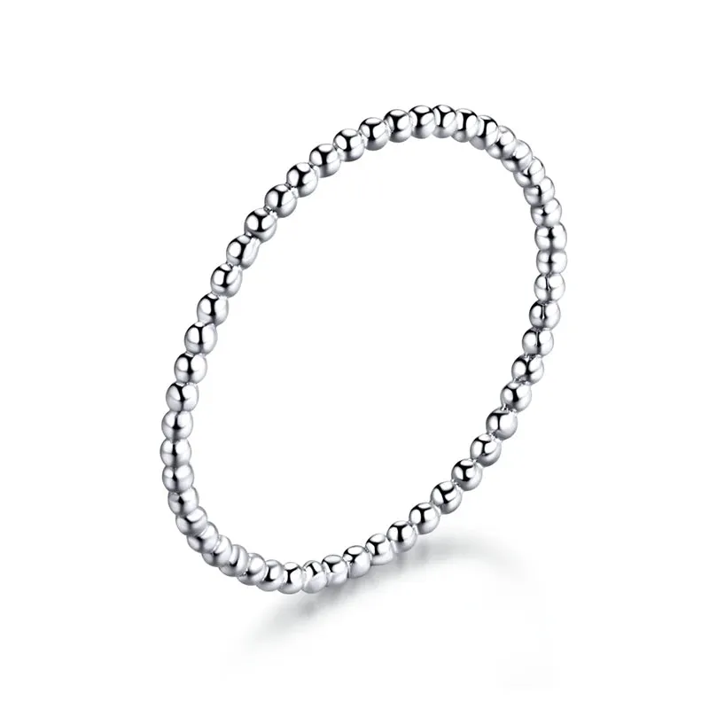 VAIGE 925 Sterling Silver Braided Texture Twisted Eternity Stackable Ring BSR161 - Fine Jewelry for Engagement and Anniversary