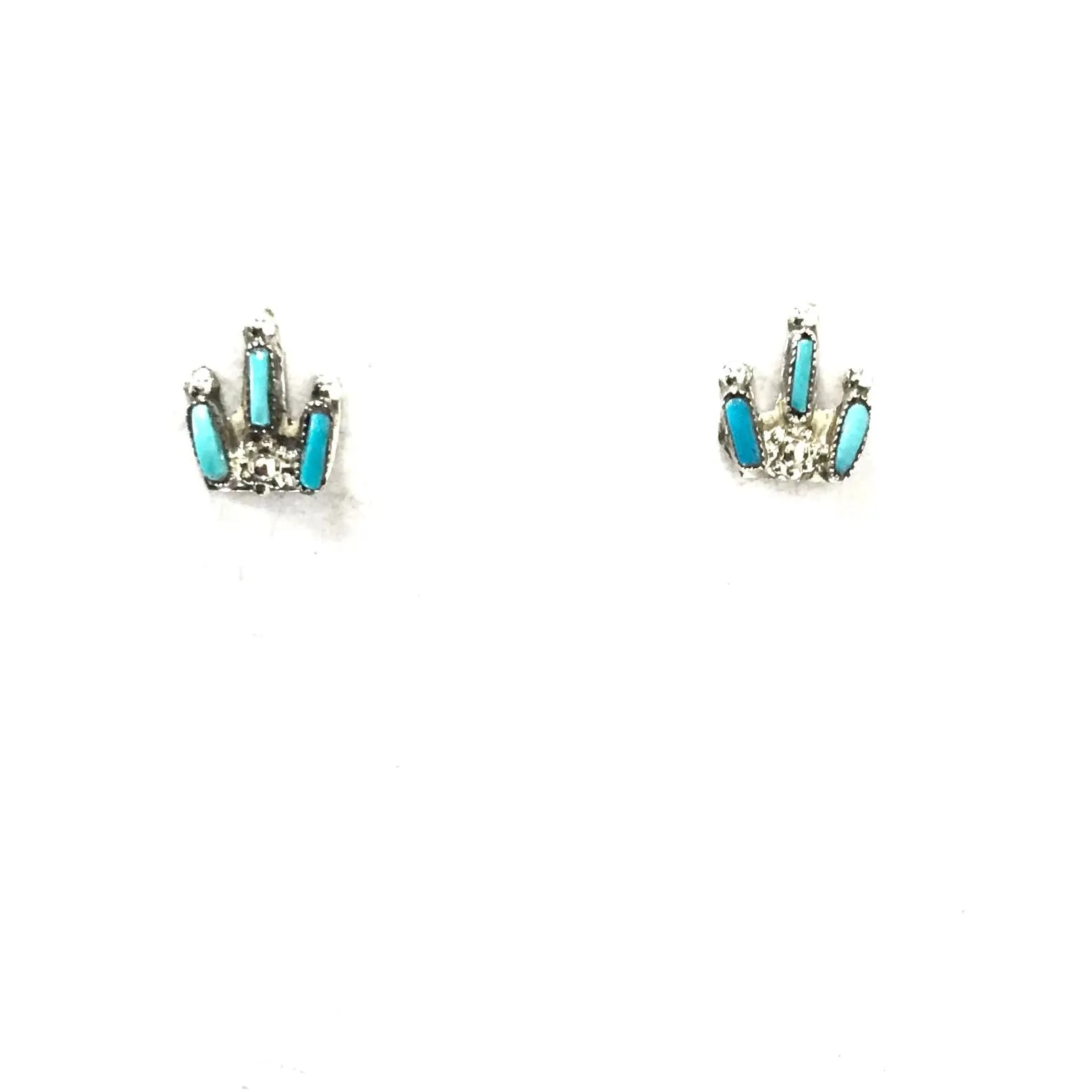 Veronica Yawakia Turquoise Petit Point Necklace and Earring Set