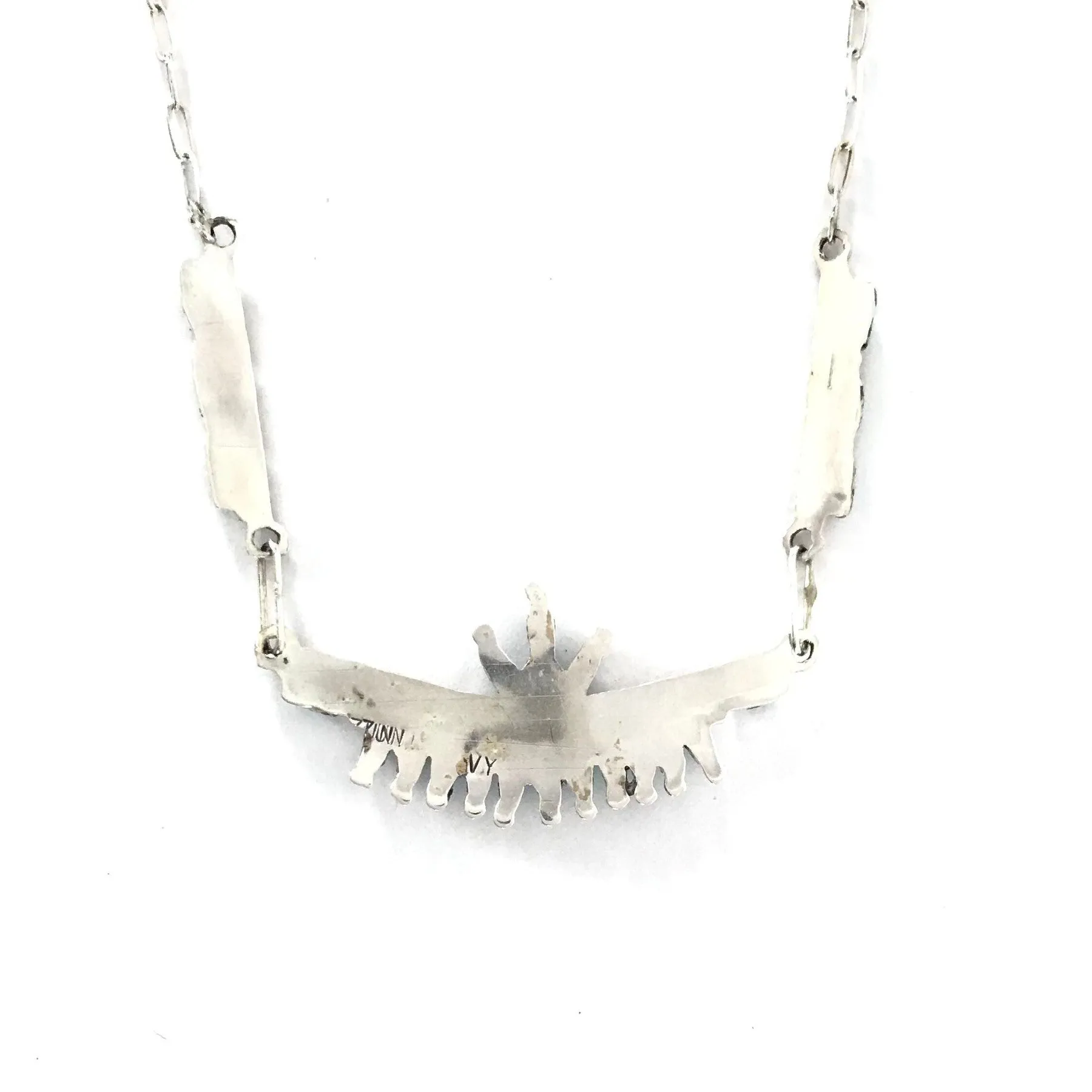 Veronica Yawakia Turquoise Petit Point Necklace and Earring Set