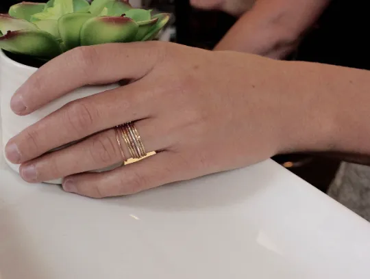 Very Skinny Stackable Stacking Ring