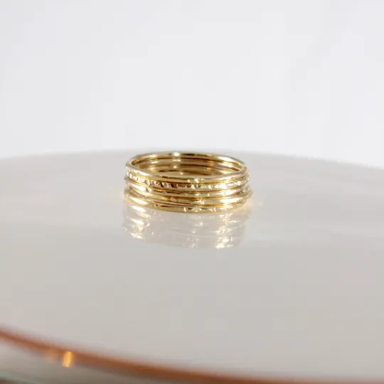 Very Skinny Stackable Stacking Ring