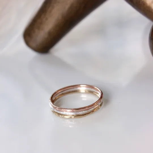 Very Skinny Stackable Stacking Ring