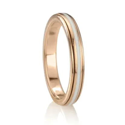 14 KT Rose Gold Stackable Virtue Anxiety Ring