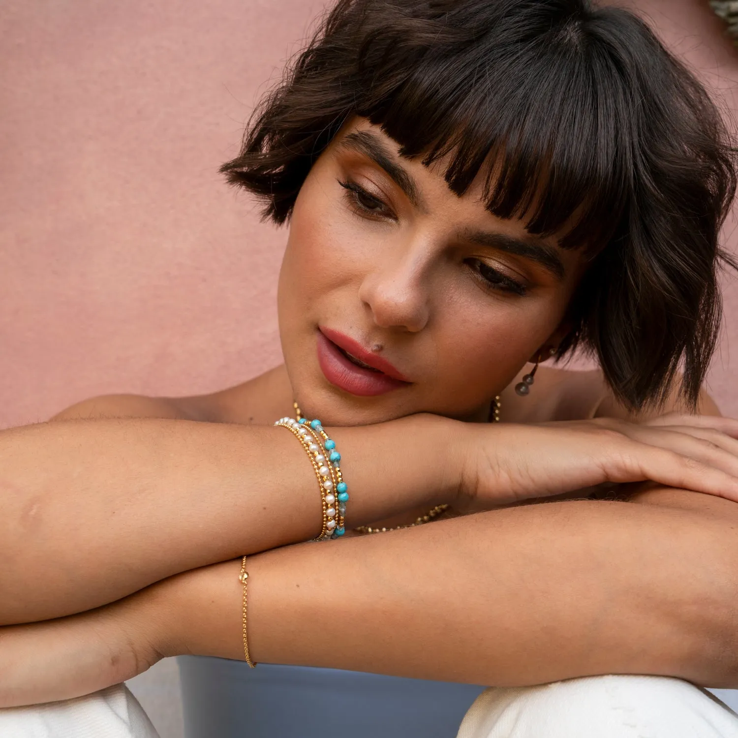 White Freshwater Timeless Pearl Bracelet