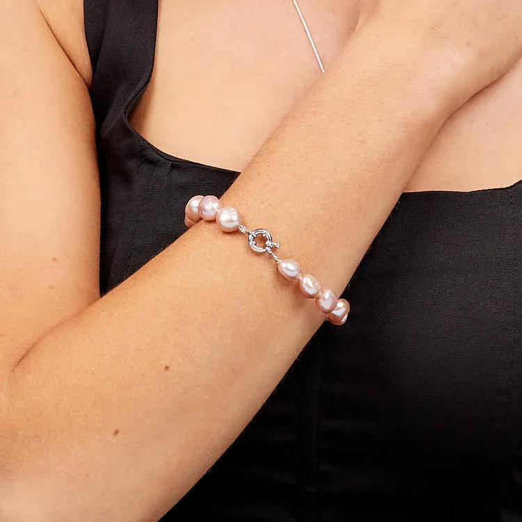 Women's Pearl Bracelet Classic 9-10mm Baroque Pearl