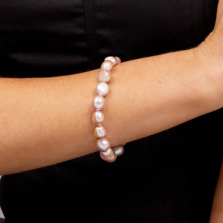 Women's Pearl Bracelet Classic 9-10mm Baroque Pearl